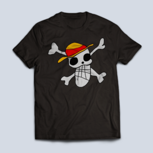 Camiseta Calavera Chueca de Luffy