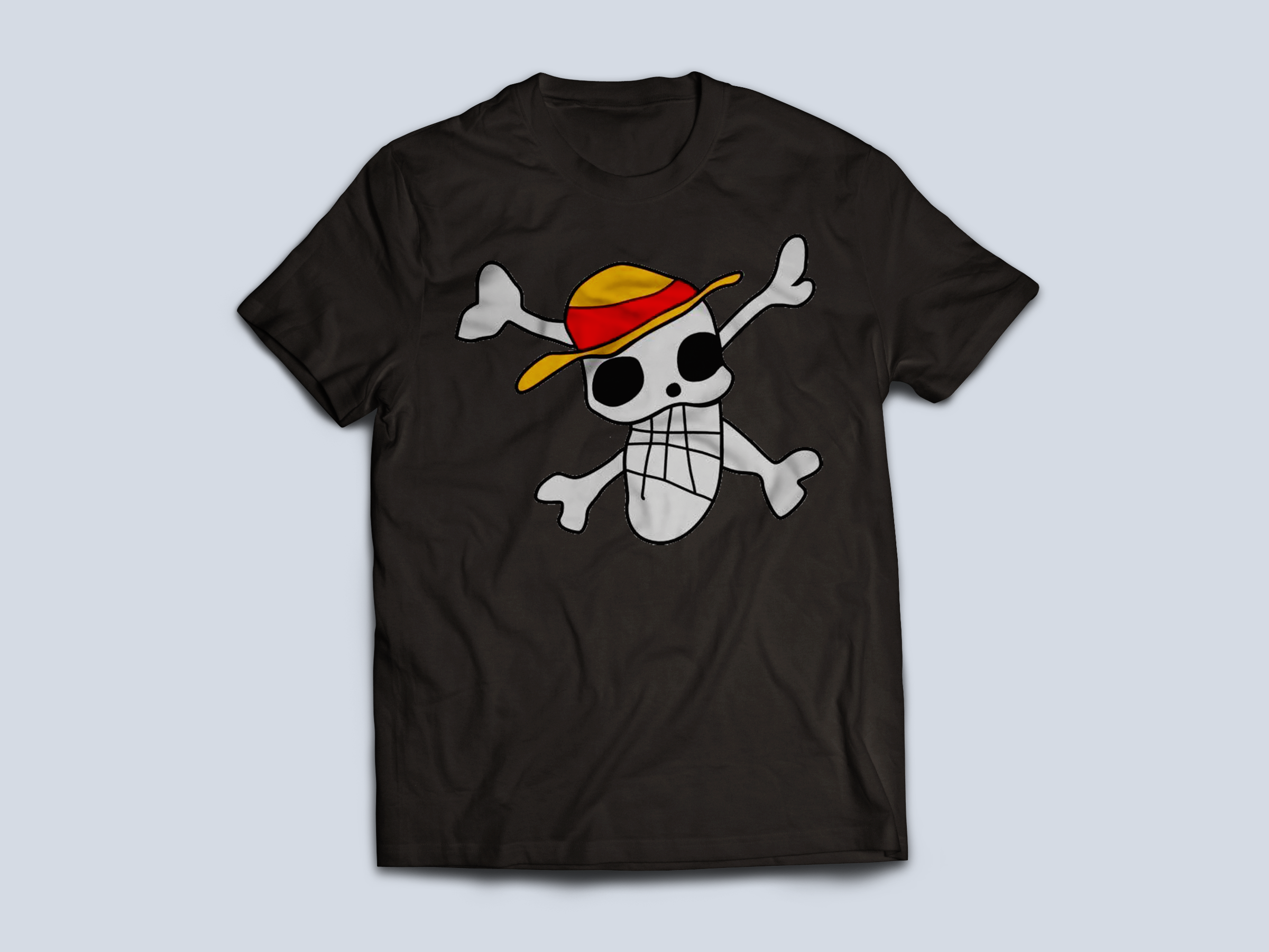 Camiseta Calavera Chueca de Luffy