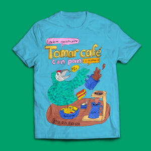 Camiseta Souvenir Loro Café y Pan